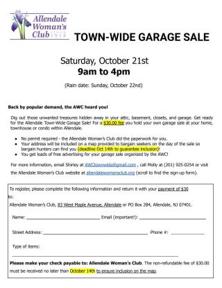 Town-Wide Garage Sale 