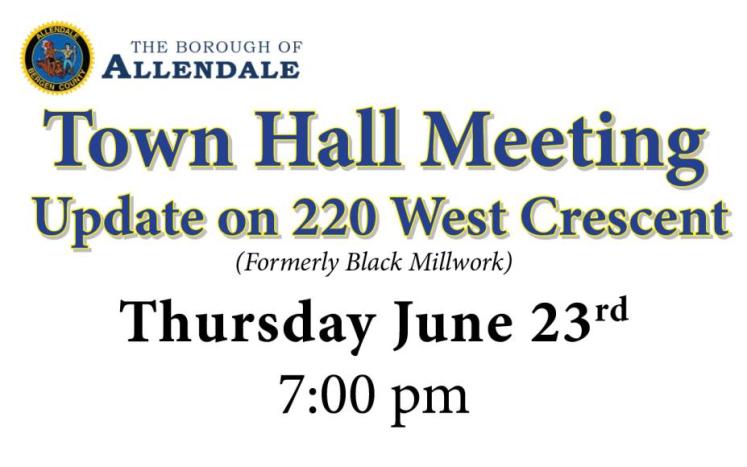 Town Hall Meeting June 23 7pm 